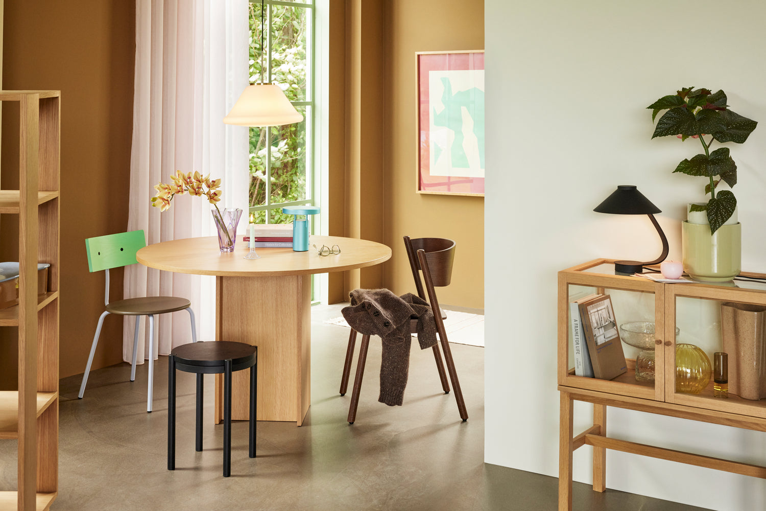 Oblique Esszimmerstuhl Braun - 55x51xh80cm