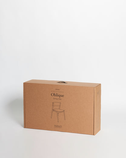 Oblique Esszimmerstuhl Schwarz - 55x51xh80cm