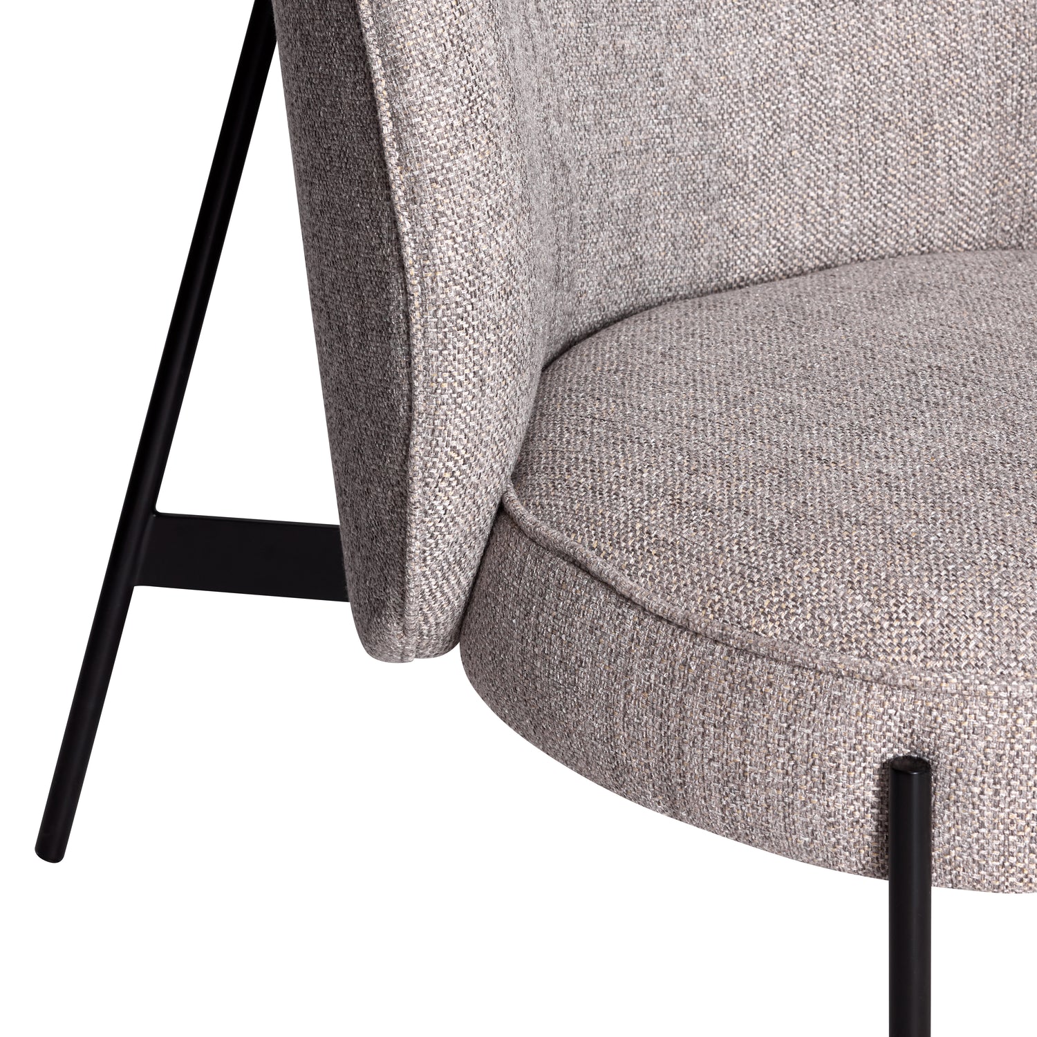 Area Lounge-Sessel Hellgrau - 85x82xH102cm