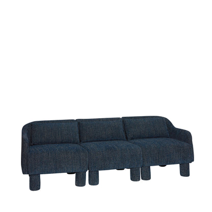 Elegance Sofa Dunkelblau - 224x73xH74