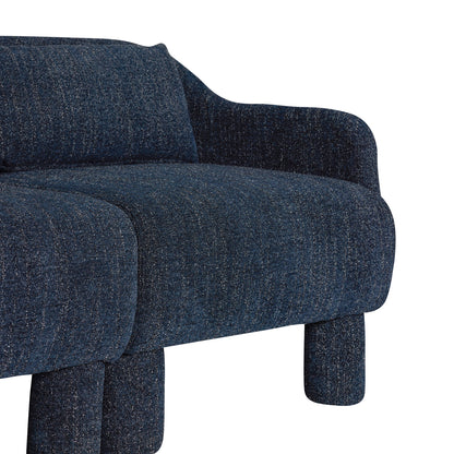 Elegance Sofa Dunkelblau - 224x73xH74