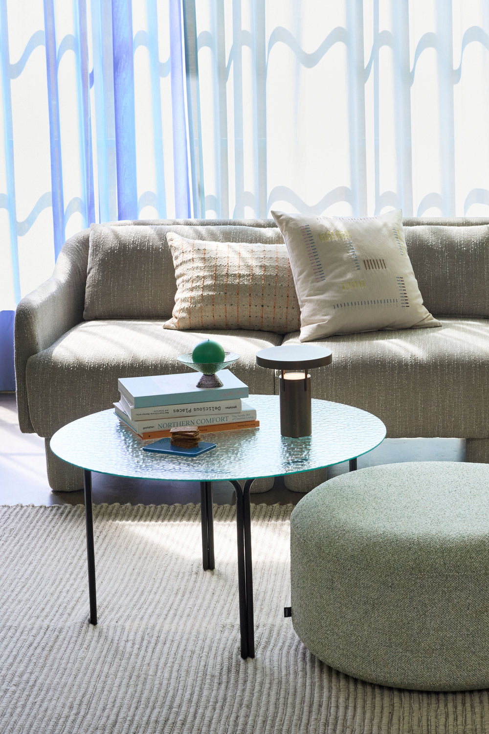 Elegance Sofa Hellgrün - 224x73xH74