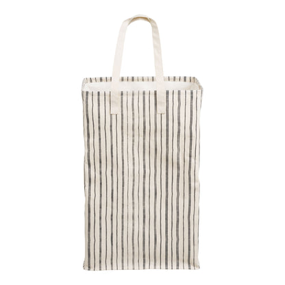 Argos Wäschereikorb - Waschkorb, Stoff, beige/schwarz 38x28x58 cm