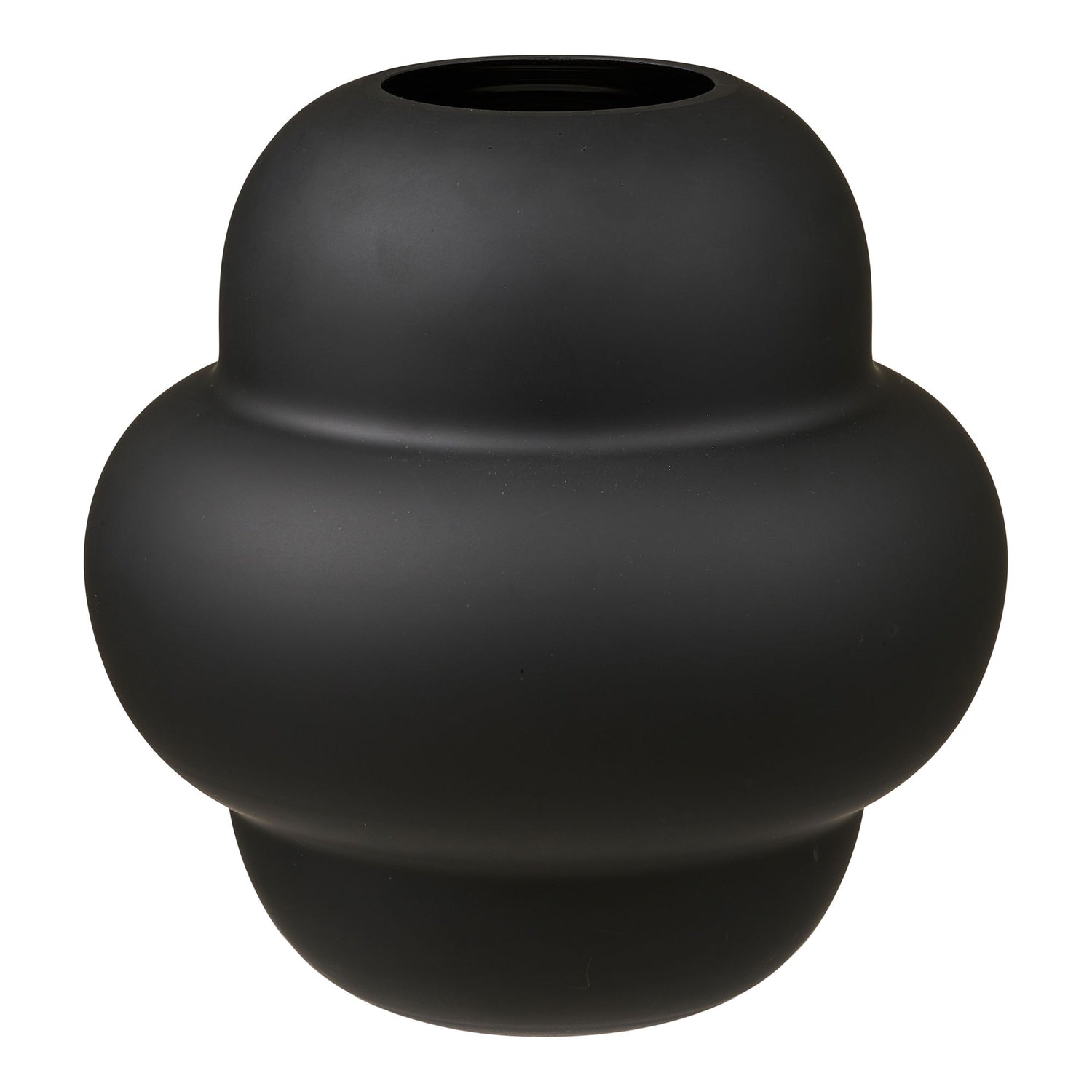 Vase - Vase, Mundglas, schwarz Ø21x20 cm