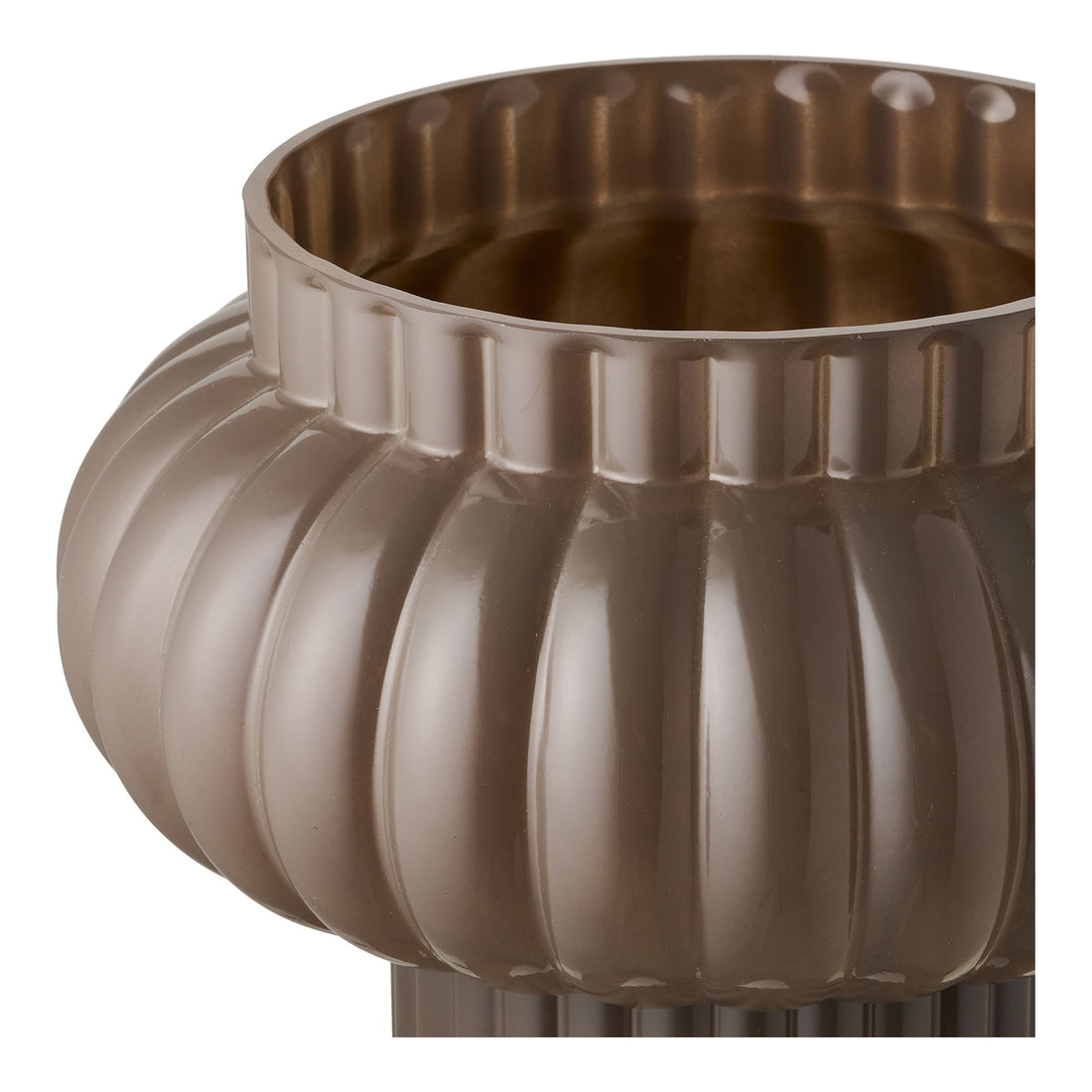 Vase - Vase, Mundglas, braun Ø27x27 cm