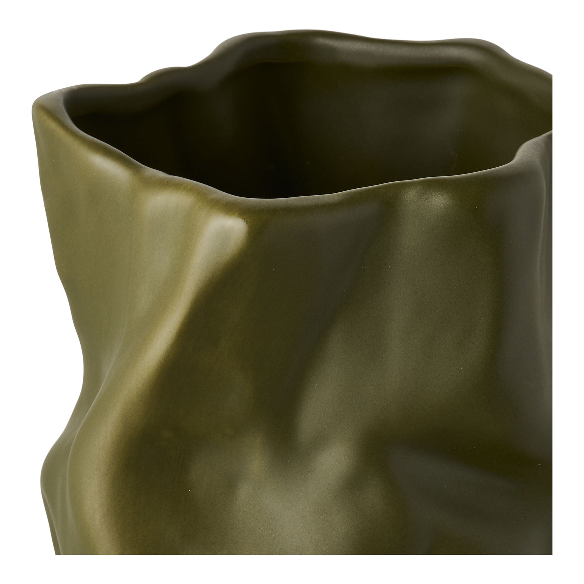 Vase - Vase, Keramik, Grün Ø15x25,5 cm