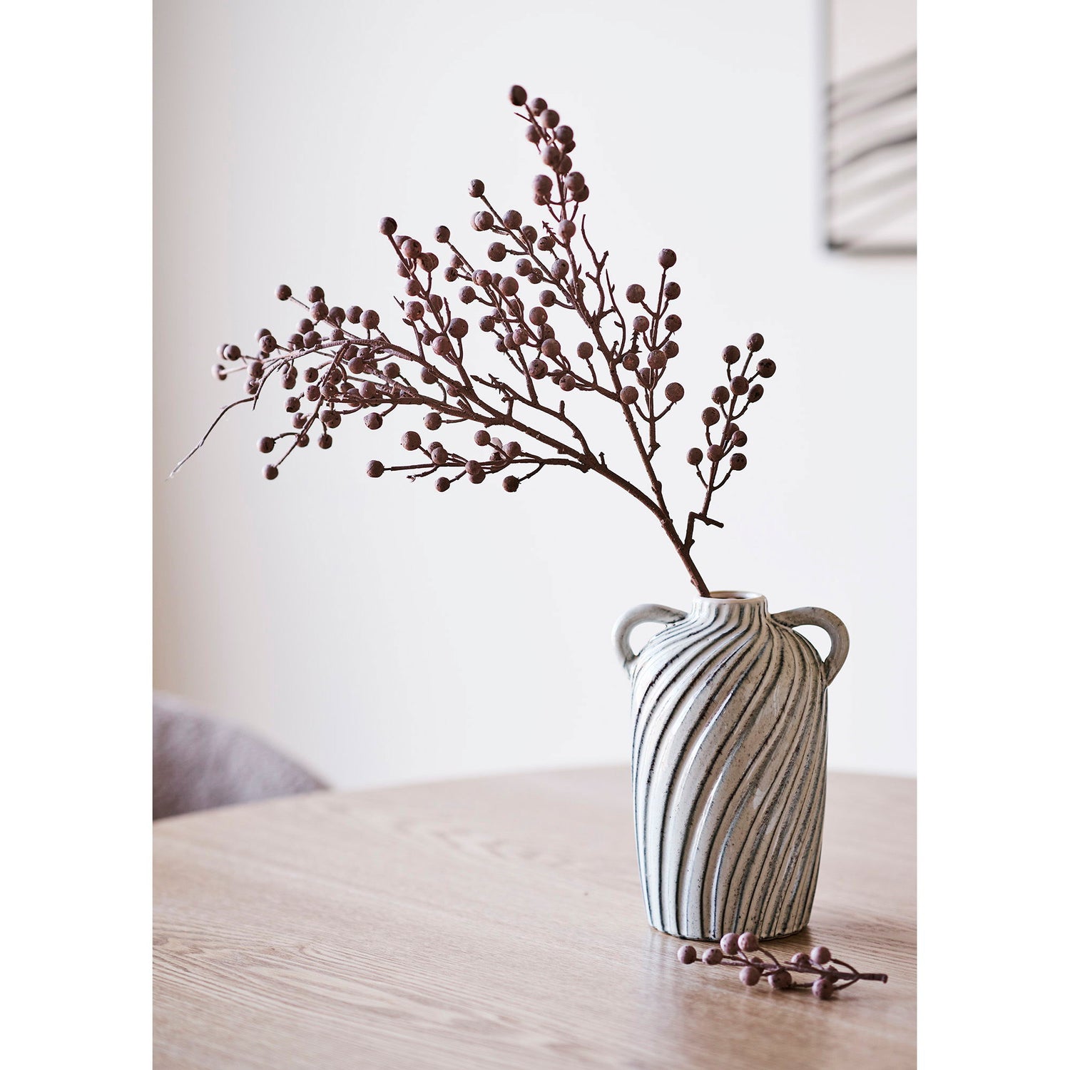 Vase - Vase, Keramik, Blau 15,5x14x22 cm