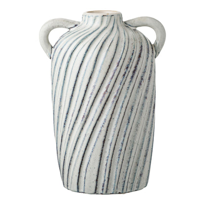 Vase - Vase, Keramik, Blau 15,5x14x22 cm
