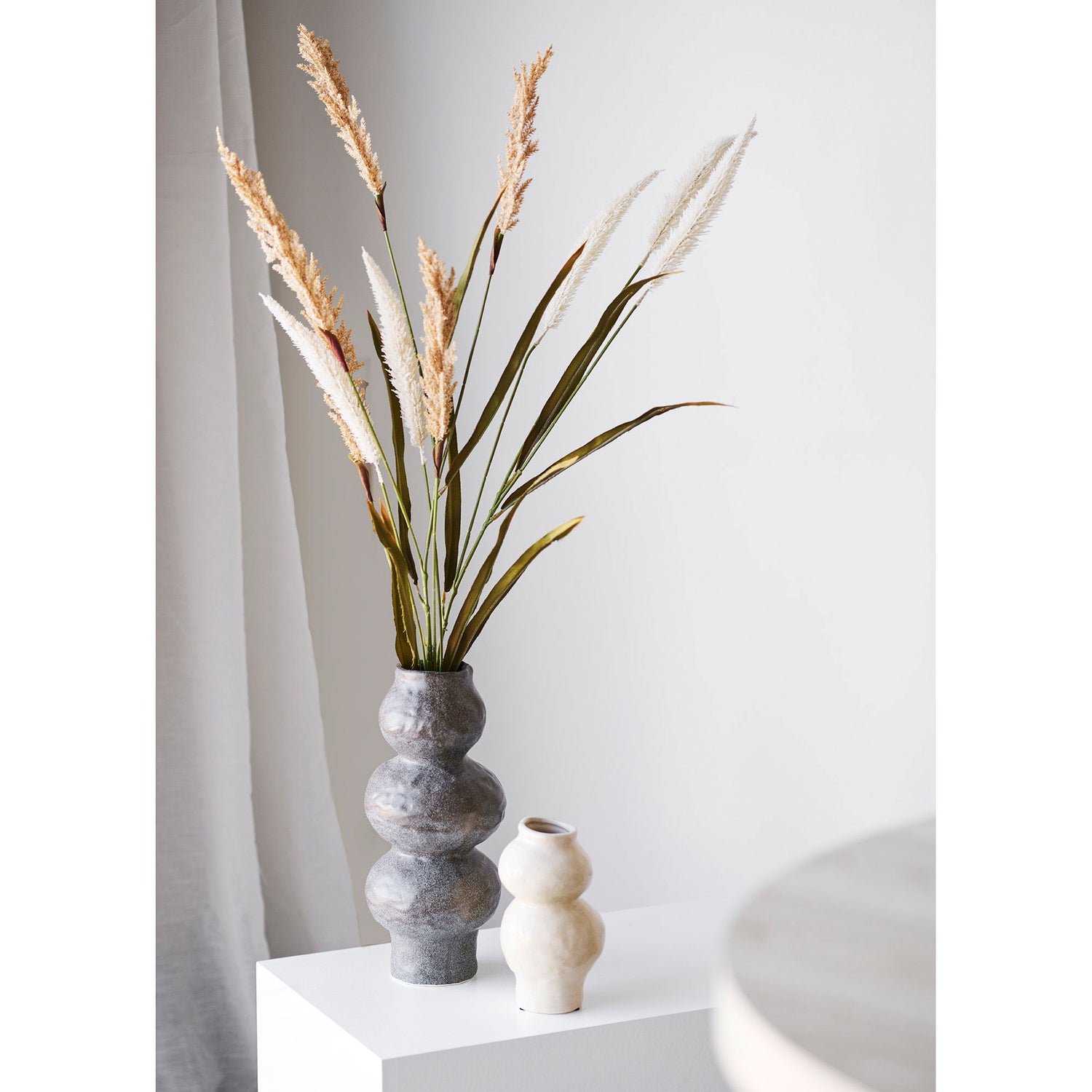 Vase - Vase, Keramik, Beige Ø10.10.5x19.5 cm