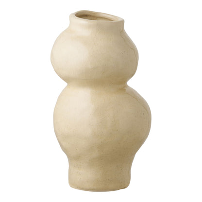 Vase - Vase, Keramik, Beige Ø10.10.5x19.5 cm