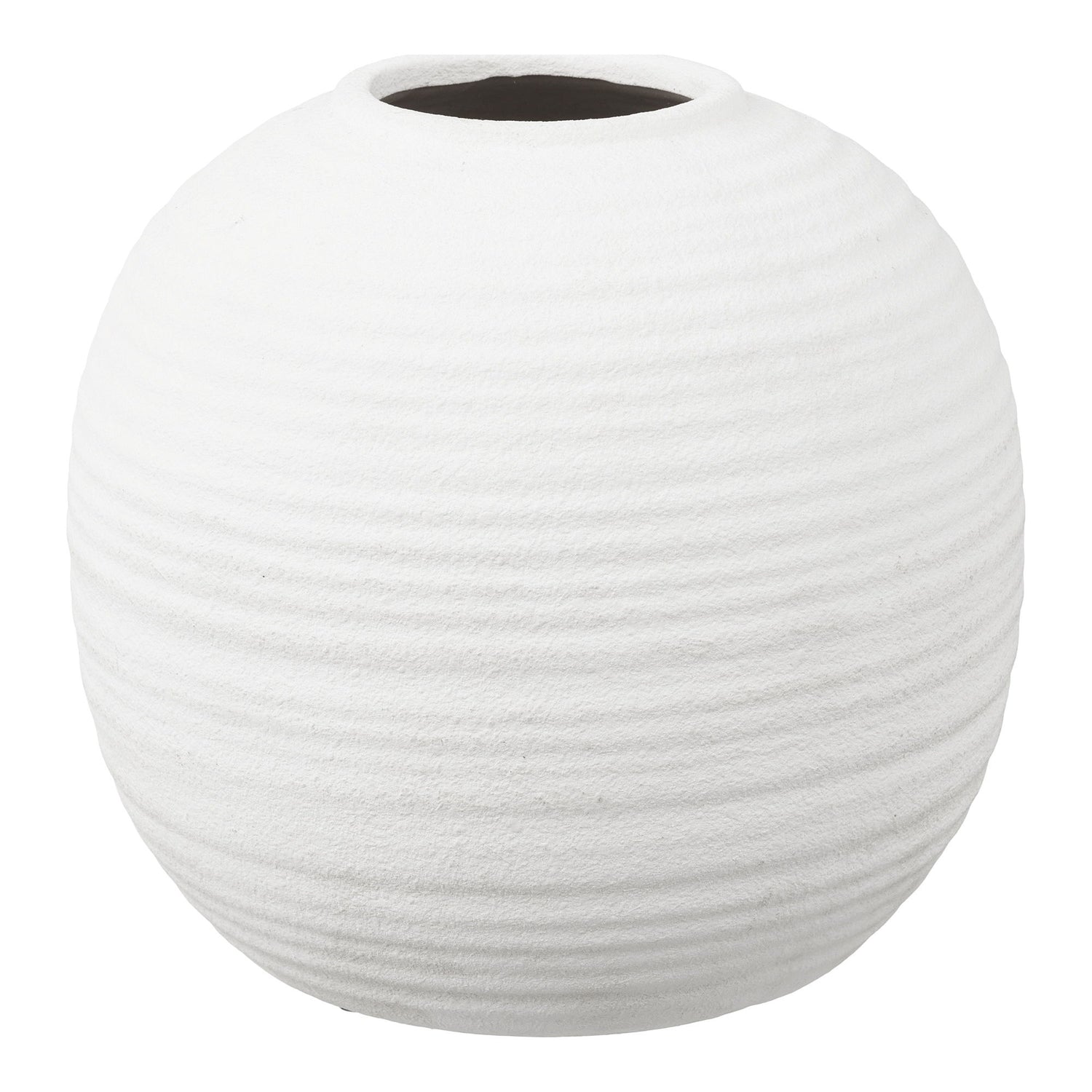 Vase - Vase, Keramik, Weiß Ø30x28,5 cm