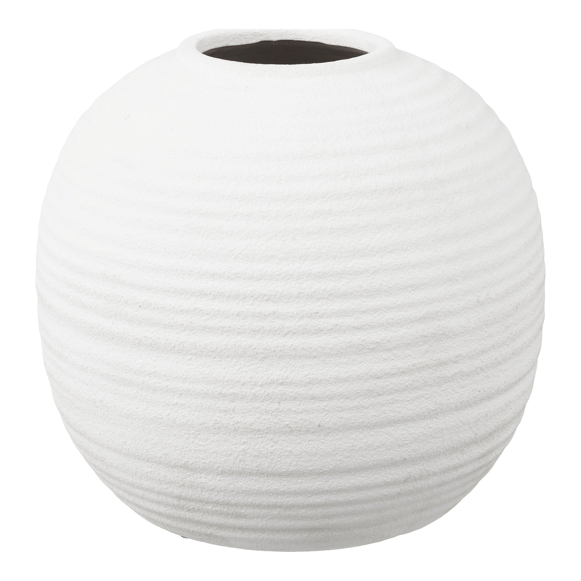 Vase - Vase, Keramik, Weiß Ø30x28,5 cm