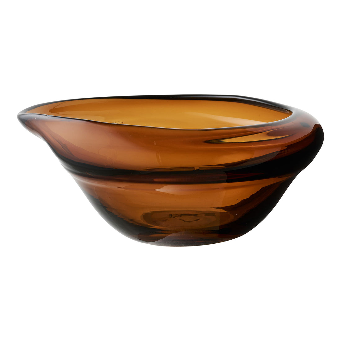 Schüssel - Schüssel, Mundglas, geräuchert braun 29x26x11 cm