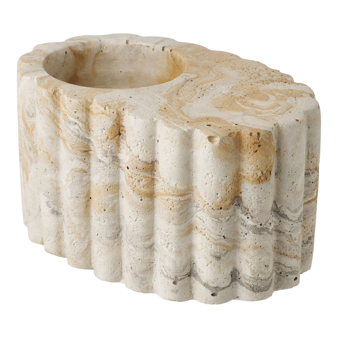 Lighthouses - Lighthouses Stage, Zement, Braun/Beige Ø10,5x6 cm