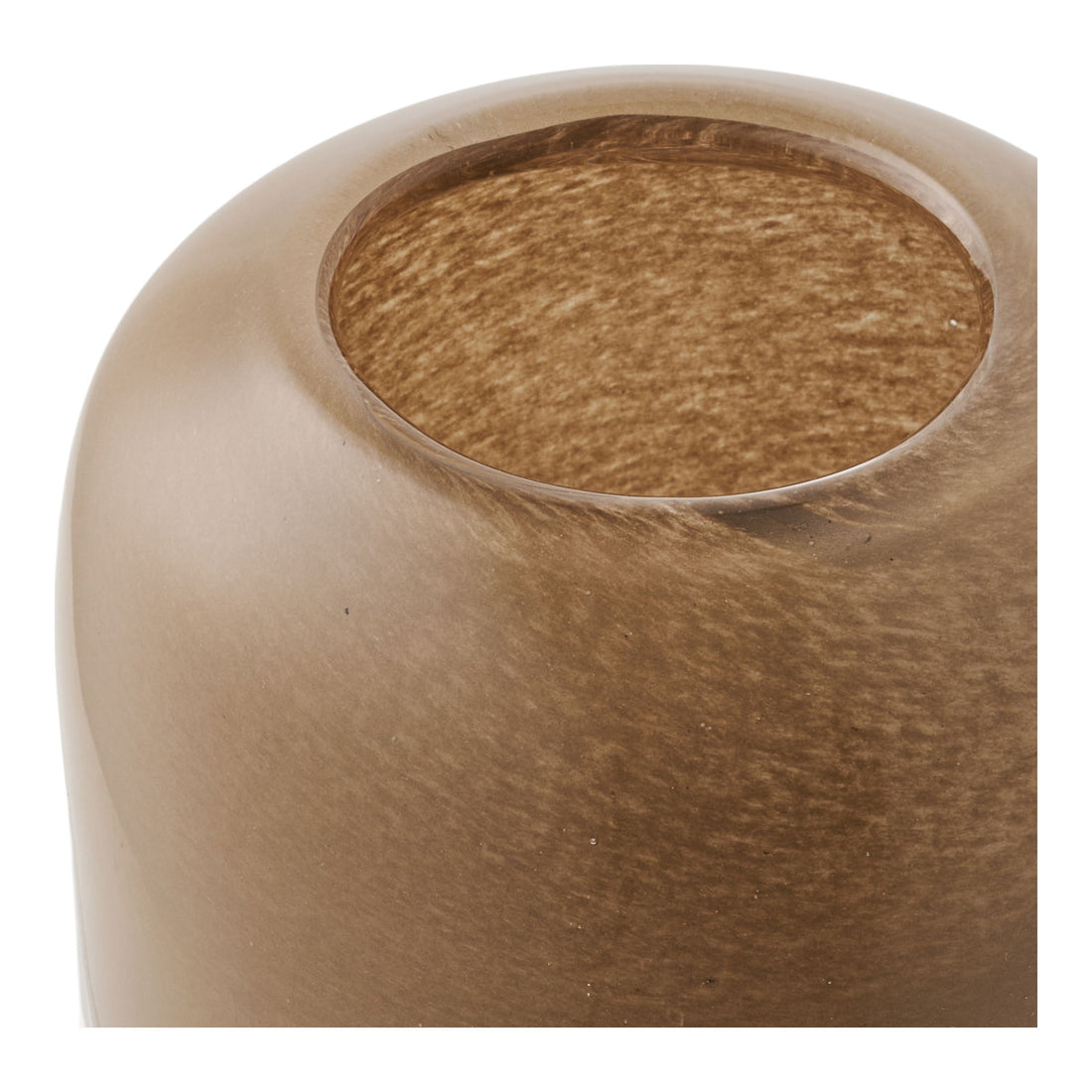 Candlestick - Candlestick, Mundglas, braun Ø8x7,5 cm