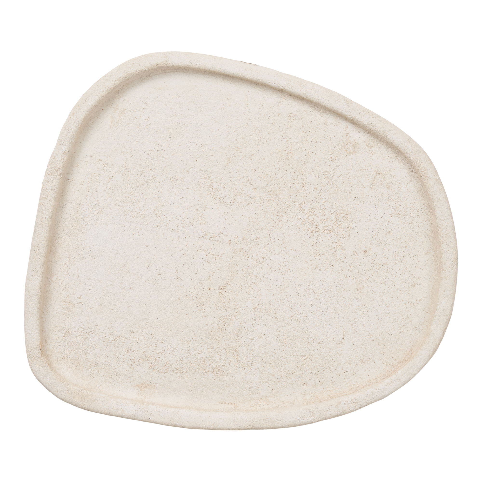 Tablett - Tablett, Zement, Beige 35x30x2,5 cm