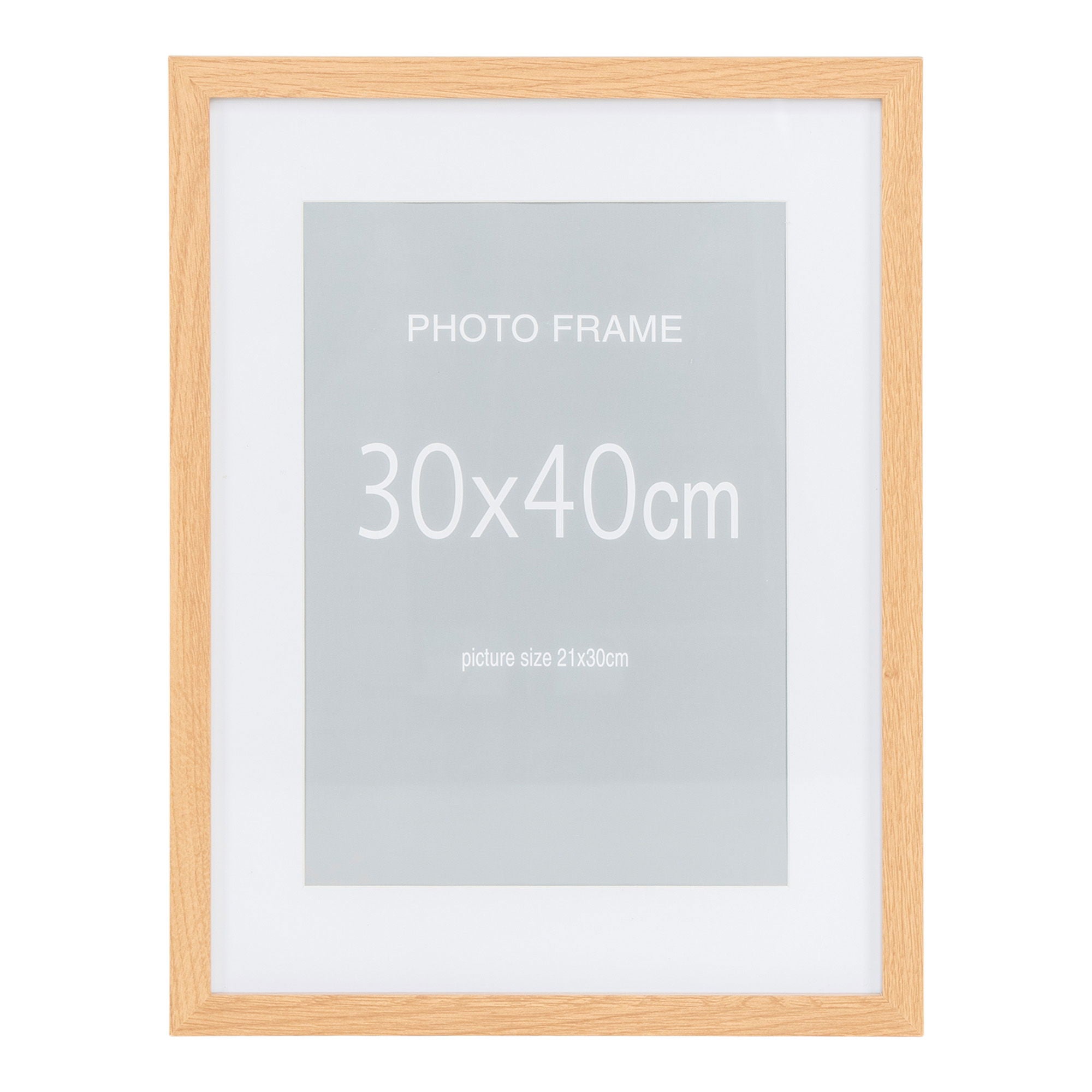 Marbella Frame Display - Frame Display, 7 PCs. Schwarz und 8 PCs. Natur 30x40 cm