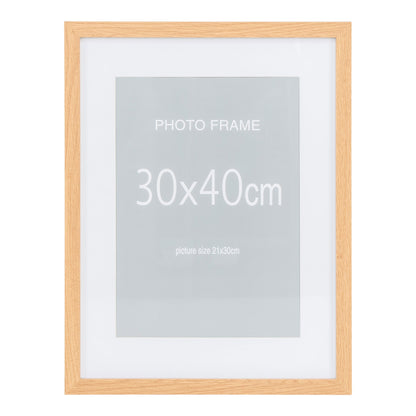 Marbella Frame Display - Frame Display, 7 PCs. Schwarz und 8 PCs. Natur 30x40 cm