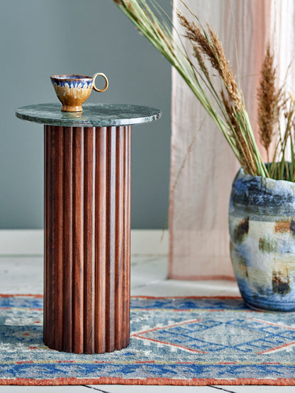 Bloomingville Wilson Side Table, Green, Marmor