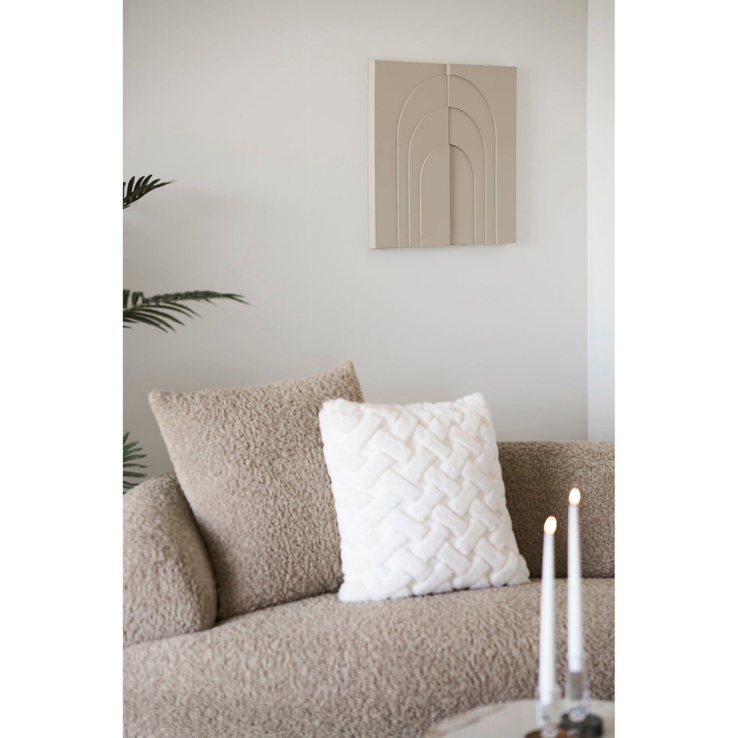 Ina Wanddekoration - Wanddekoration, Beige 60x60 cm