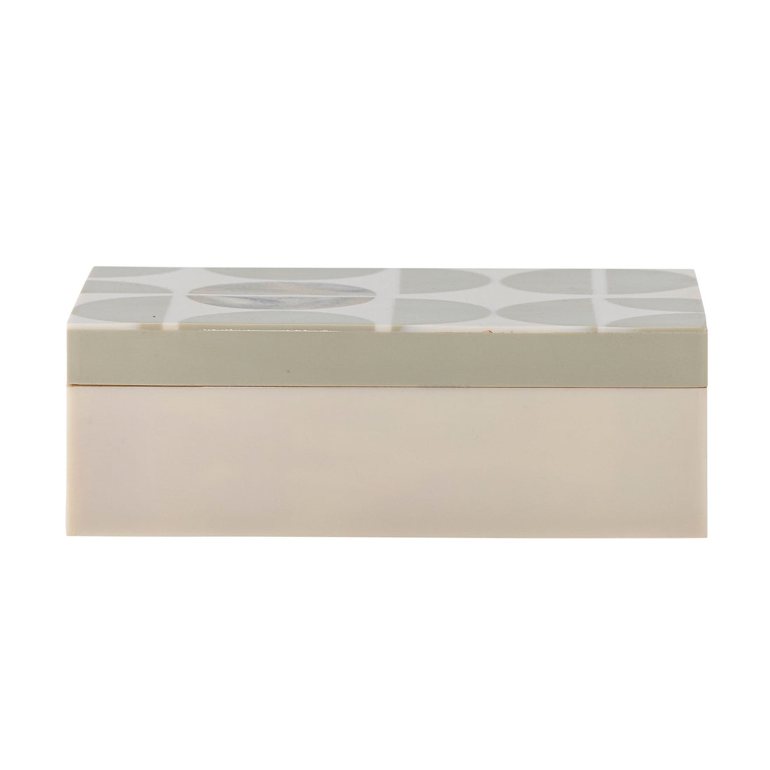Bloomingville Kabela Box mit Deckel, Grau, Harz