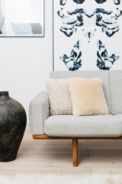 Lammfellkissen | Kurzhaarig | Neuseeland | Doppelseitig | 40x40 cm