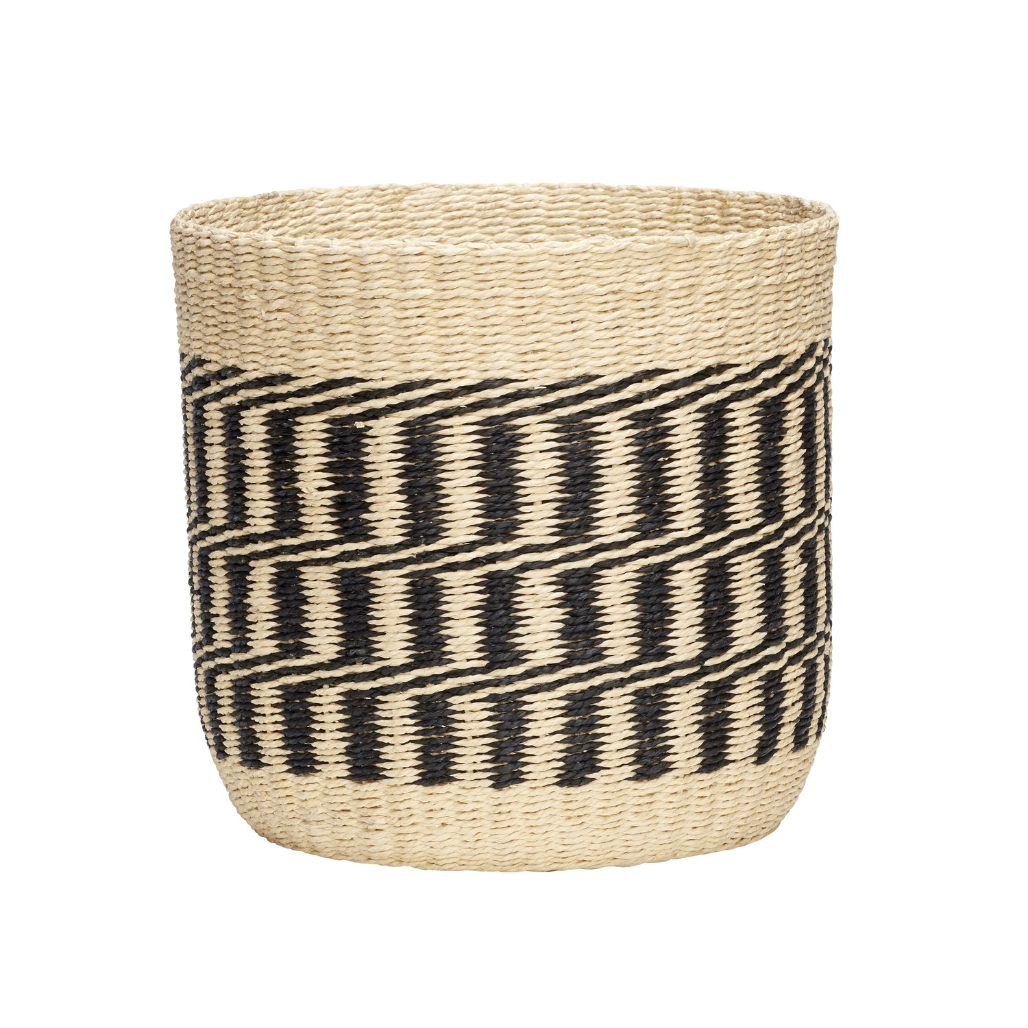 Aktueller Korb Natur/Schwarz - Ø33xh31cm