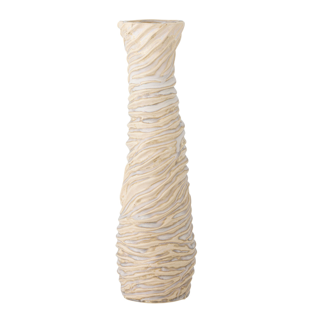 Bloomingville Damien Vase, weiß, Steinzeug