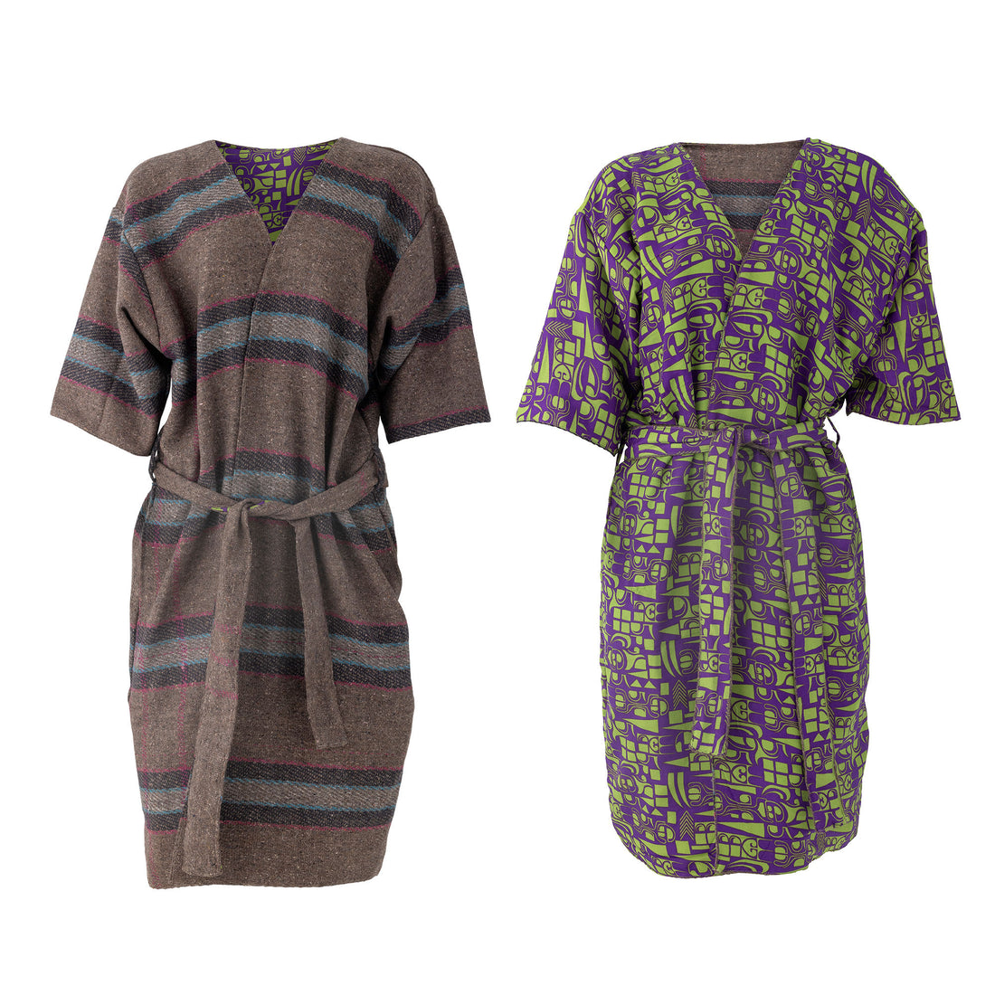 Kreative Kollektion Rieti Kimono, Gray, Upcycled