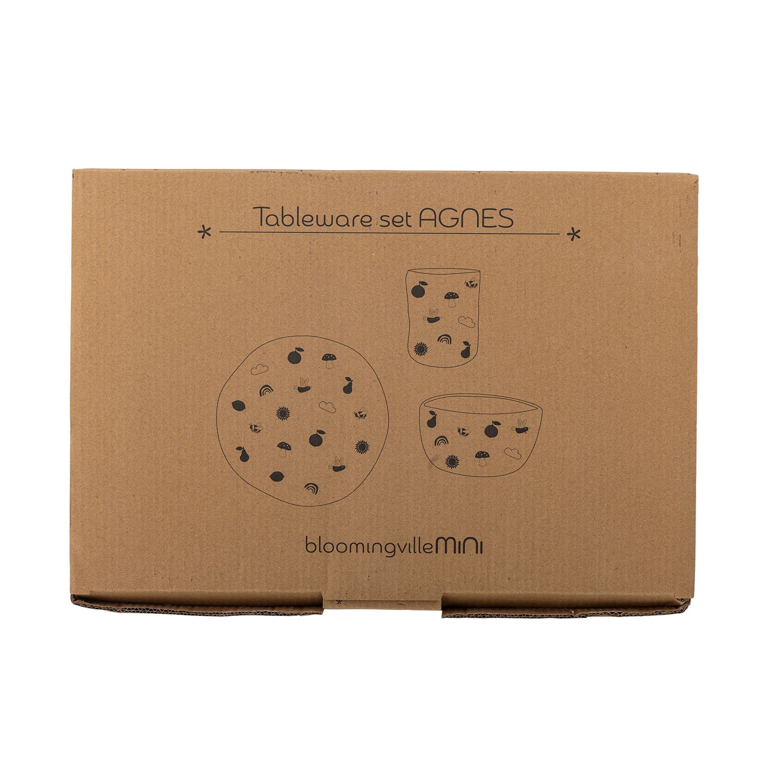 Bloomingville Mini Agnes Frame Set, weiß, Steinzeug