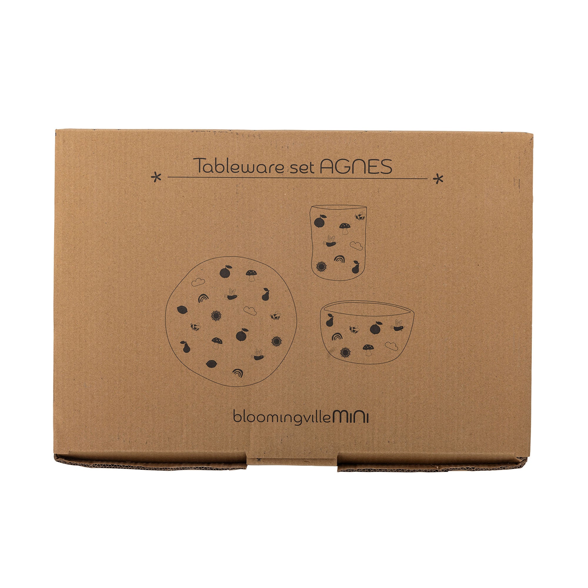 Bloomingville Mini Agnes Frame Set, weiß, Steinzeug