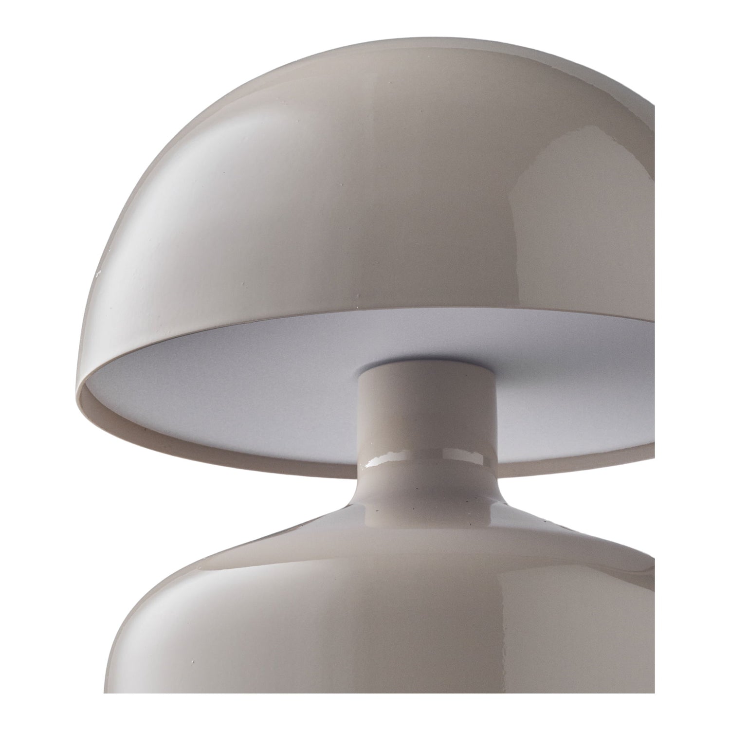 Tischlampe durch Aulla - Tischlampe, Metall/Kunststoff, wiederaufladbar, grau