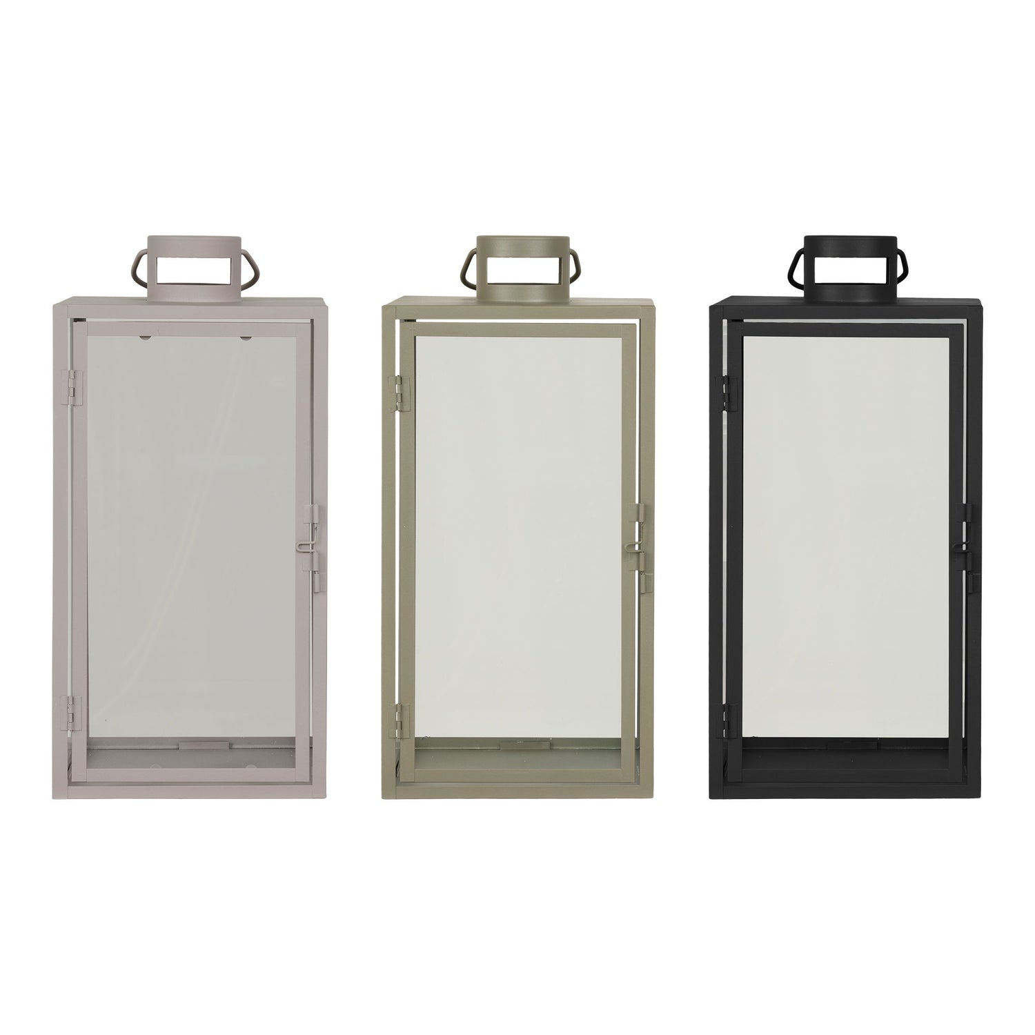 Alabama Lantern Display - Laternenanzeige, Schwarz, Beige, grüner Set von 36