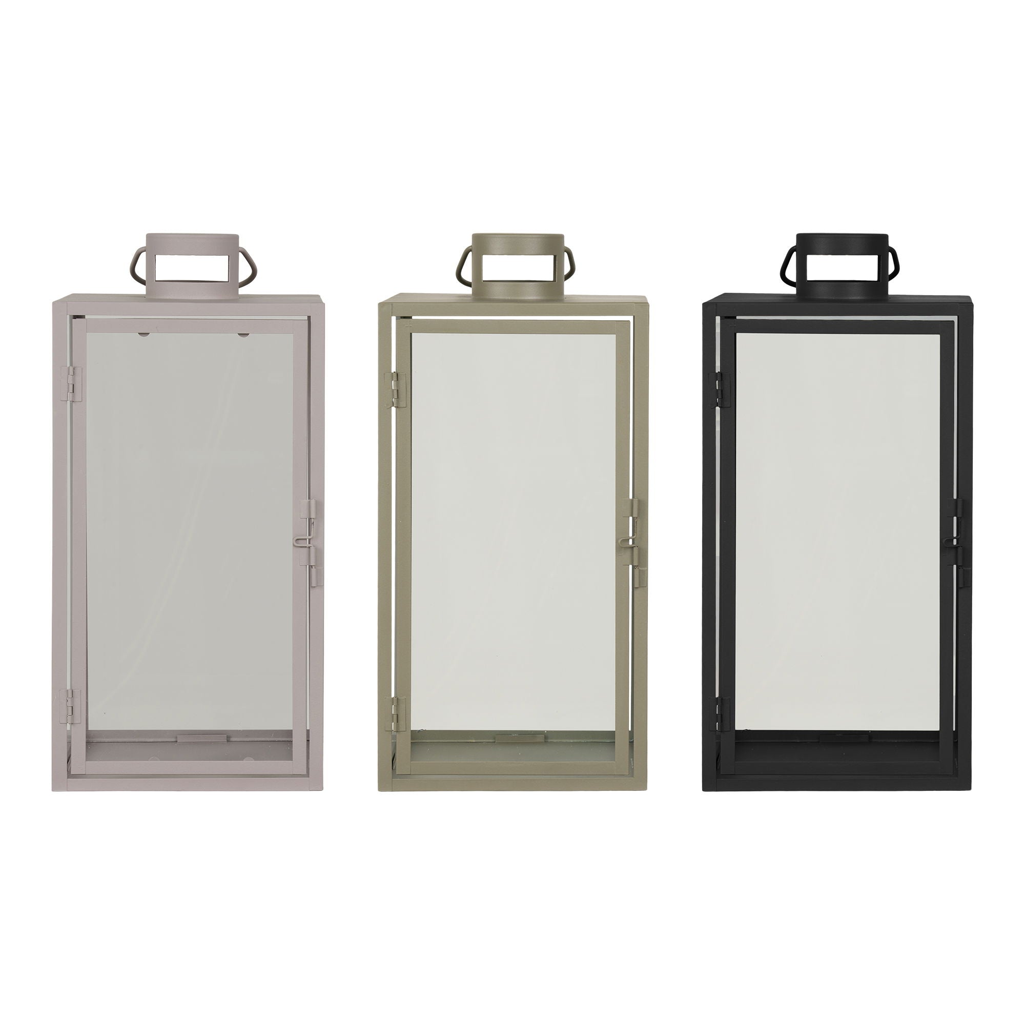 Alabama Lantern Display - Laternenanzeige, Schwarz, Beige, grüner Set von 36