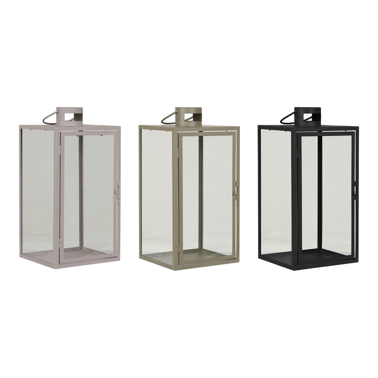 Alabama Lantern Display - Laternenanzeige, Schwarz, Beige, grüner Set von 36