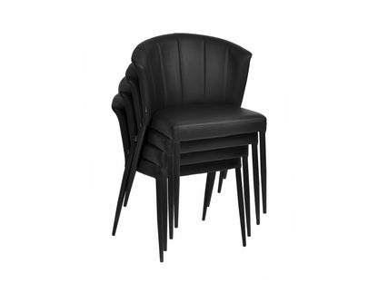 Esstischstuhl Thor Black Pu