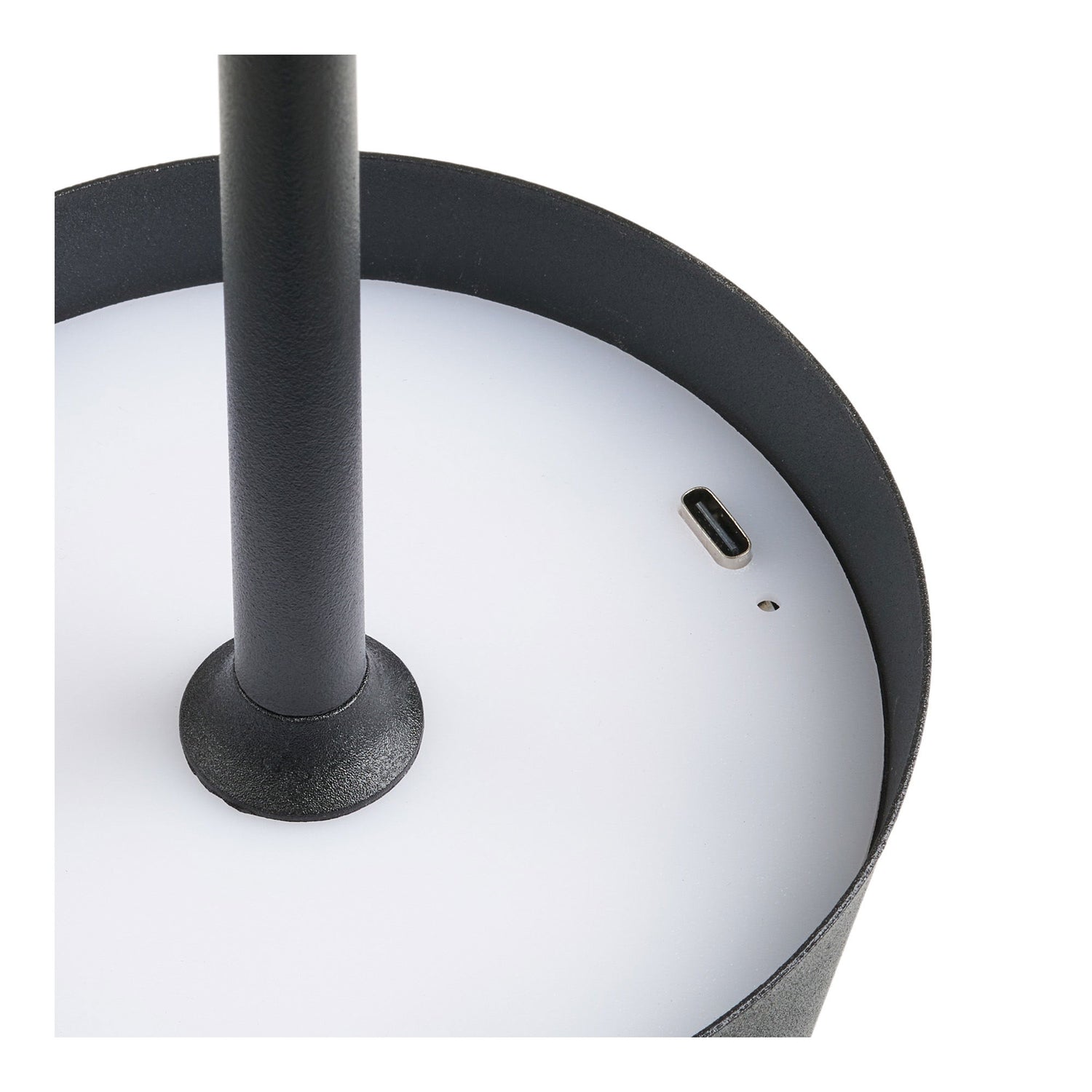 Bradford Tischlampe - Tischlampe, Metall, wiederaufladbar, schwarz
