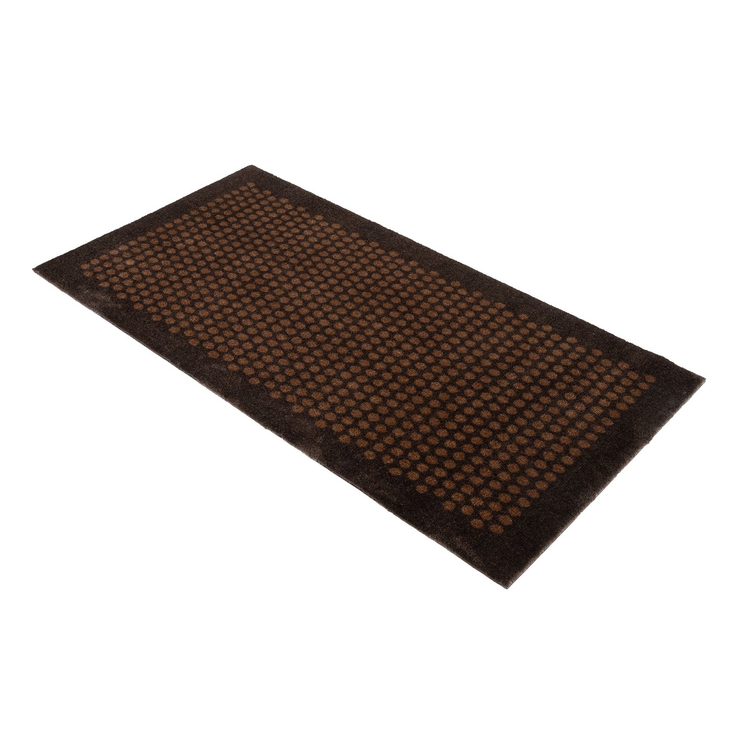 Nachrichten - Teppich/Muss 67 x 120 cm - Punkt/Cognac -Dark Brown