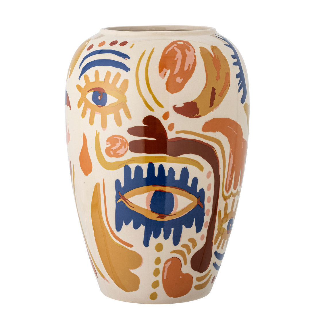 Bloomingville Horus Vase, Orange, Steinzeug