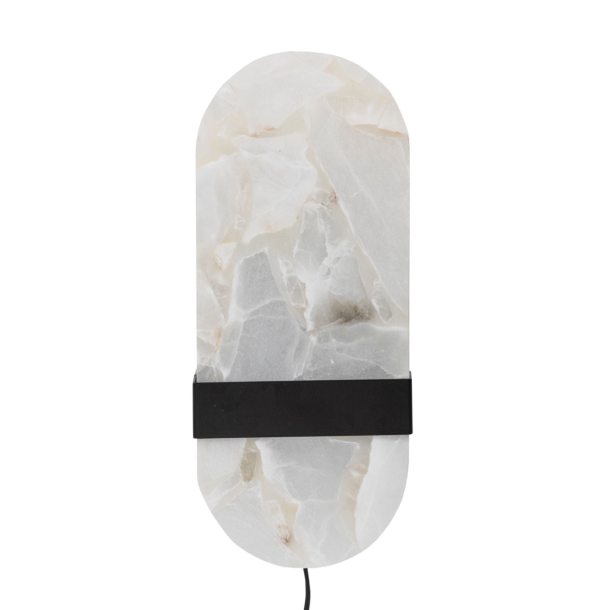 Bloomingville Taco Wandlampe, schwarz, Alabast