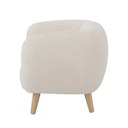 Bloomingville Mini Cade Stuhl, Weiß, Polyester