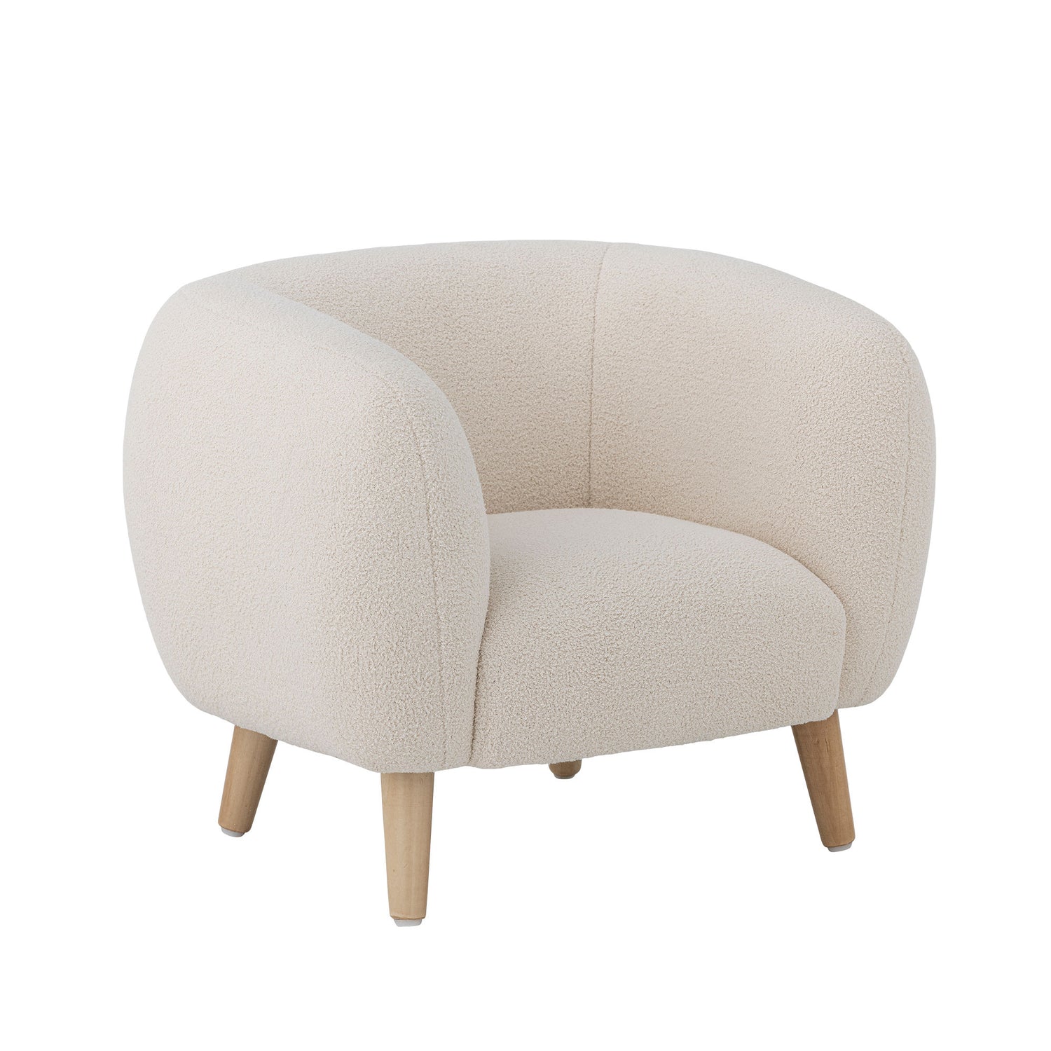 Bloomingville Mini Cade Stuhl, Weiß, Polyester