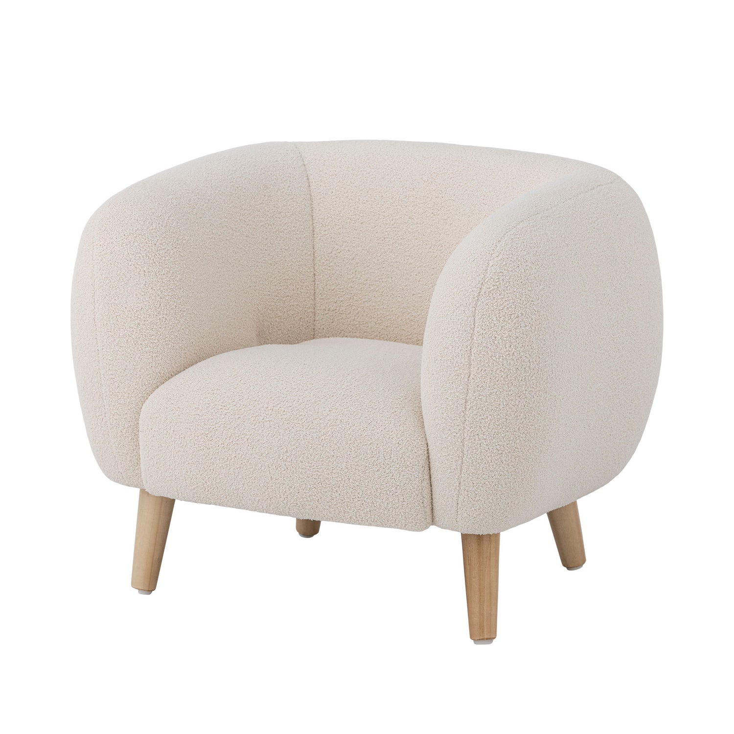 Bloomingville Mini Cade Stuhl, Weiß, Polyester