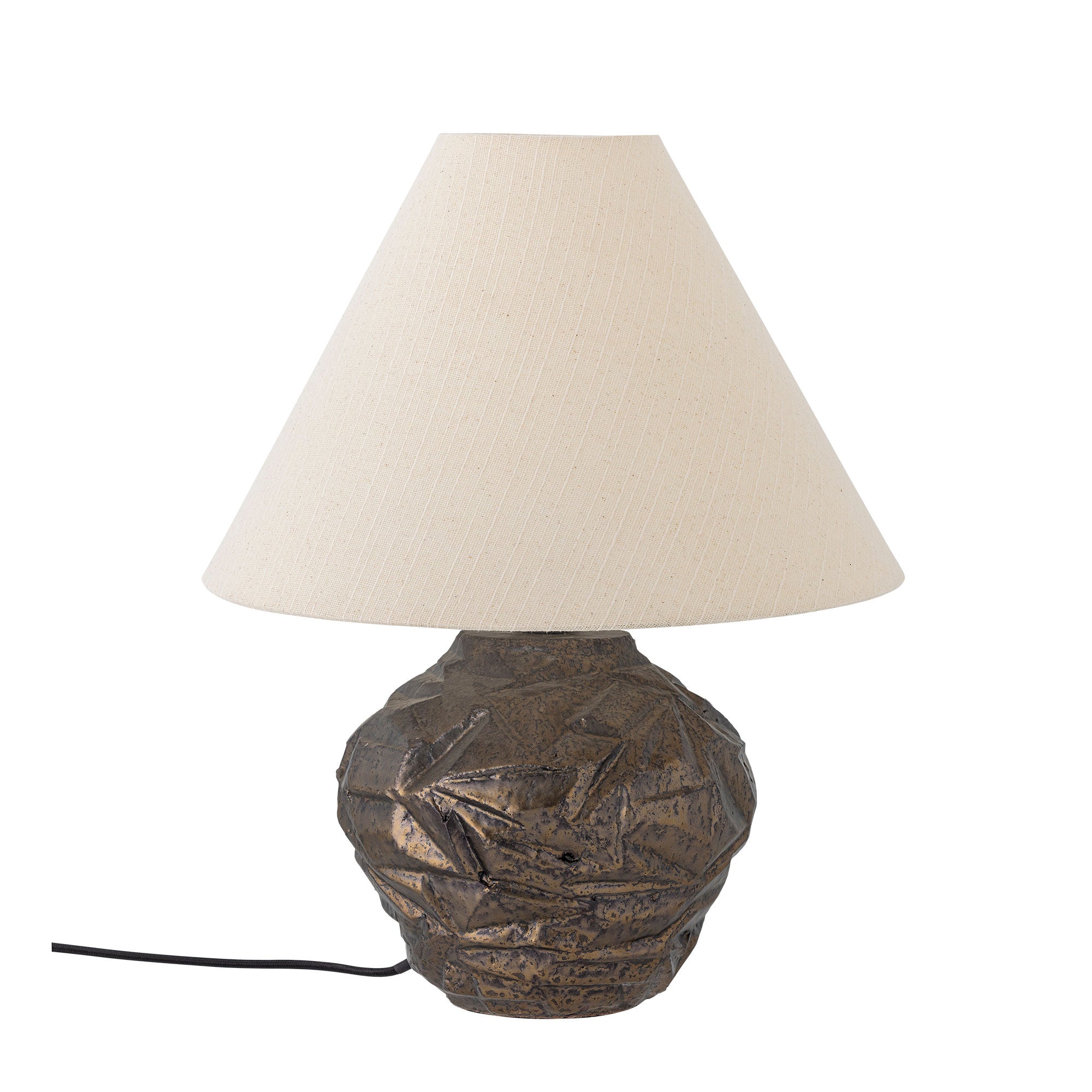 Bloomingville Carolla Tischlampe, braun, Steinzeug