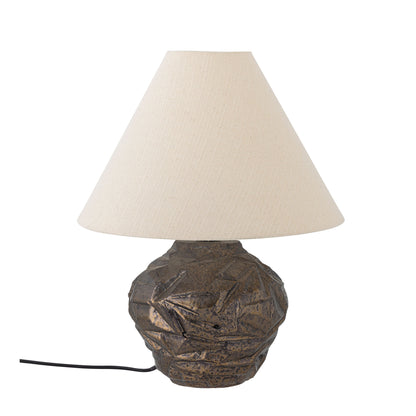 Bloomingville Carolla Tischlampe, braun, Steinzeug