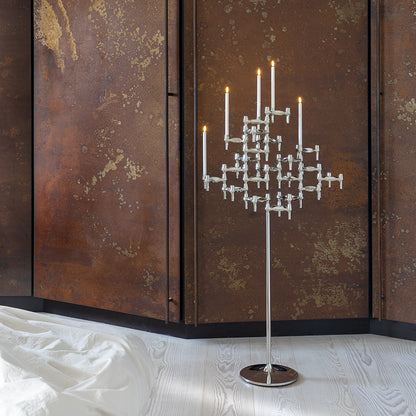 STOFF - Gulvstander til Nagel stager chrome H: 70 cm, Ø: 25 cm - STOFF - DesignGaragen.dk