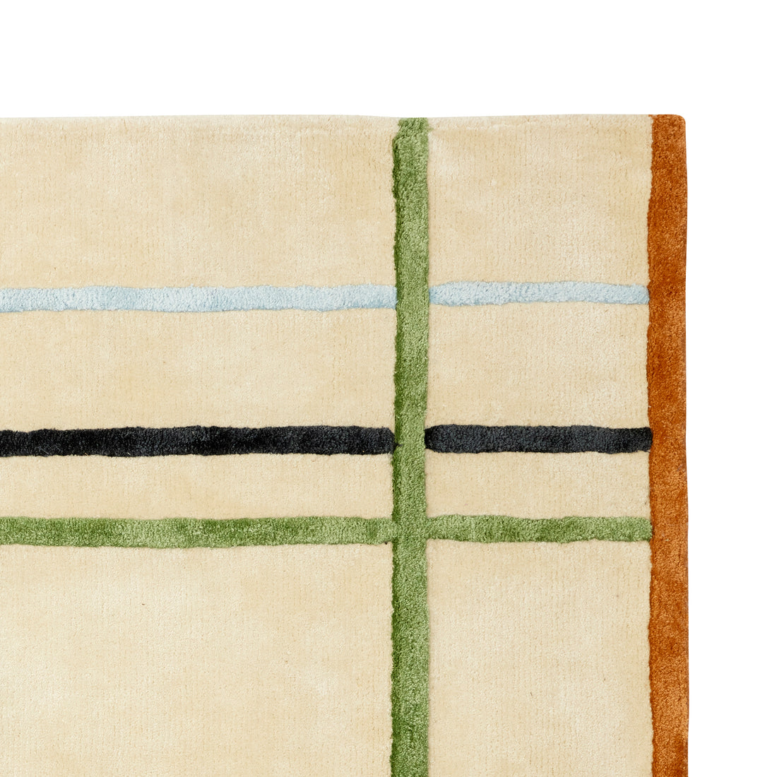 Flauschiger Teppich beige/mehrfarbig - 120x180 cm