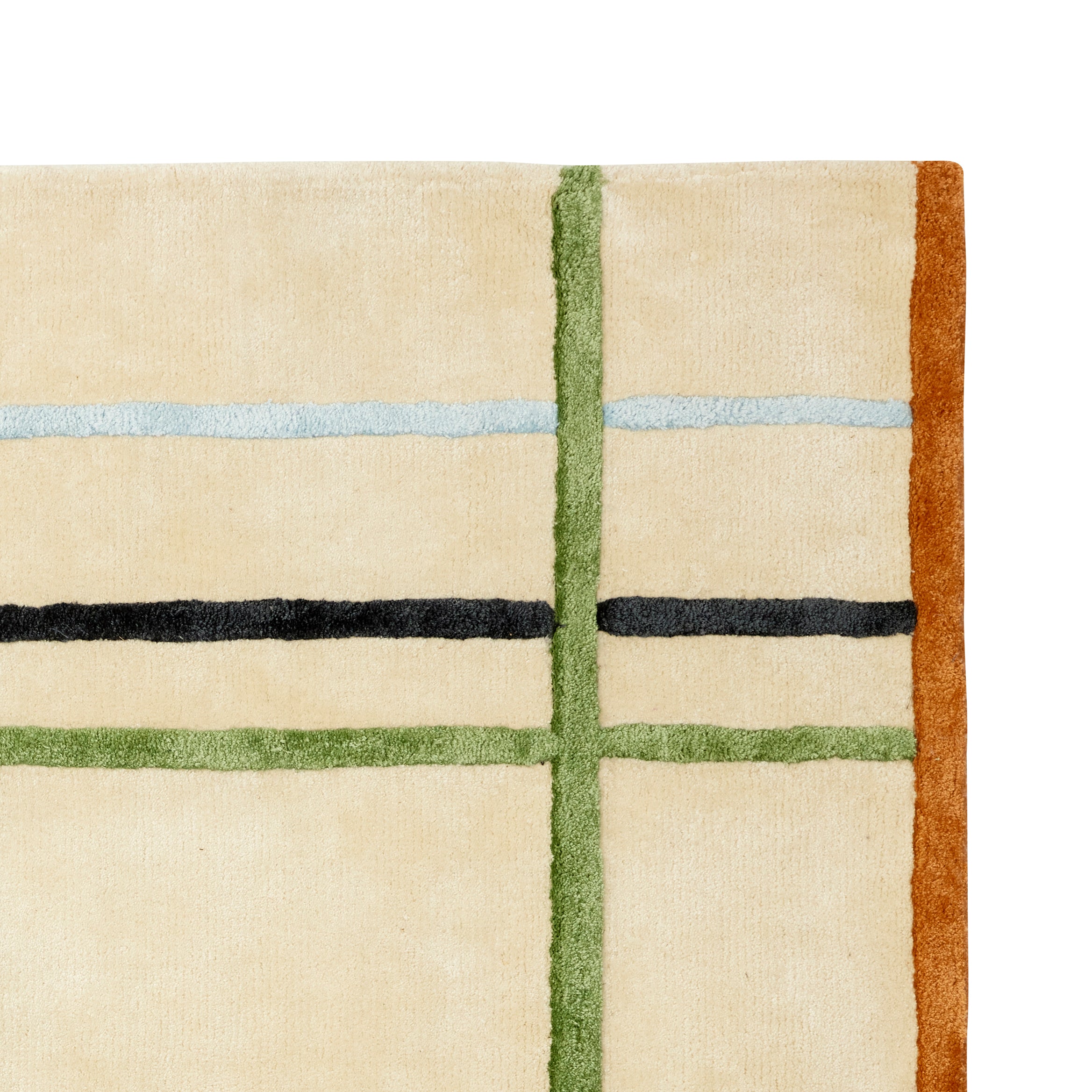 Flauschiger Teppich beige/mehrfarbig - 120x180 cm