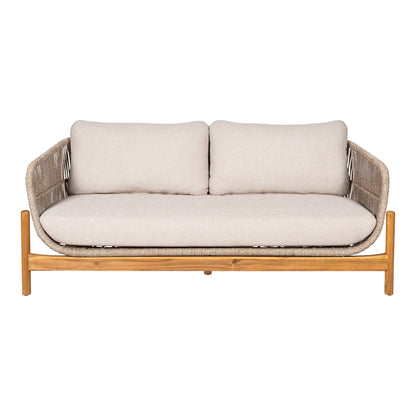 Lounge -Sofa, Akazie, Beige, inkl. Kissen