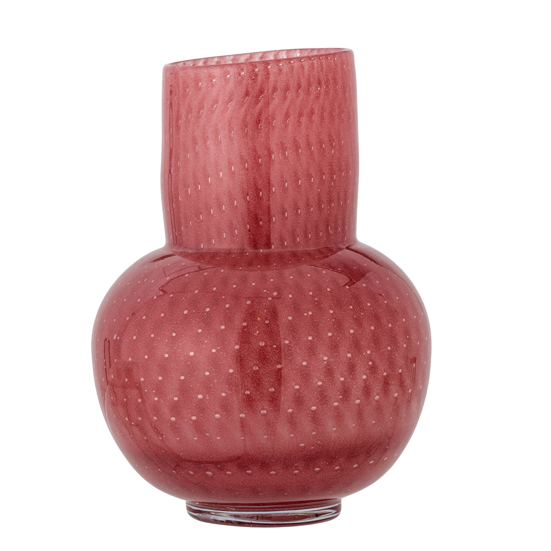 Bloomingville Roscoe Vase, Rosa, Glas